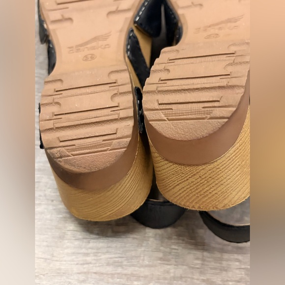 Dansko Black Leather Slingback Mary Jane Clogs - Picture 7 of 7